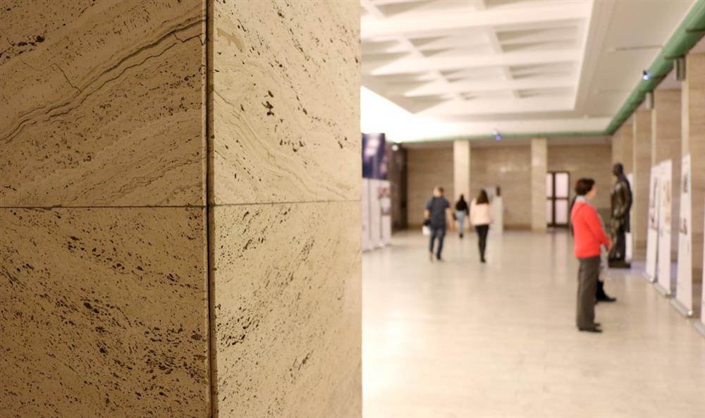 Travertinový sál v Nové budově Národního muzea. Foto: Národní Muzeum